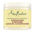 SheaMoisture Jamaican Black Castor Oil Strengthen & Restore Leave-In Conditioner jar on a white background