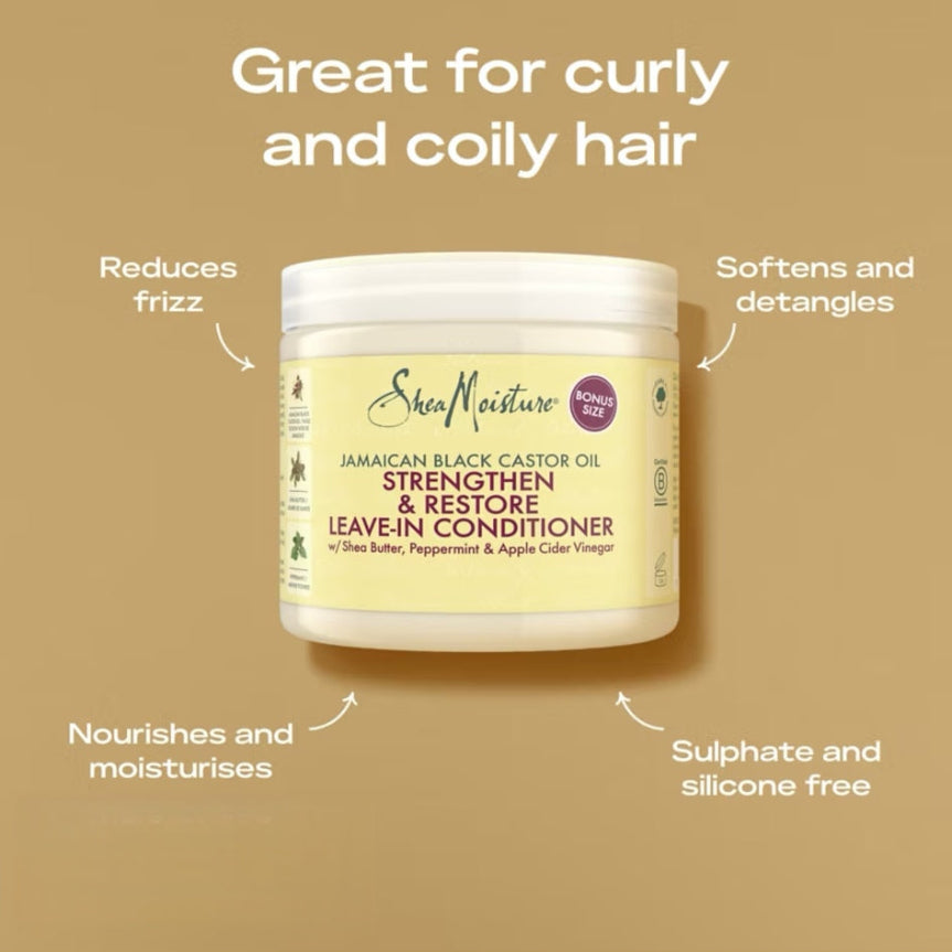 SheaMoisture Jamaican Black Castor Oil Strengthen & Restore Leave-In Conditioner
